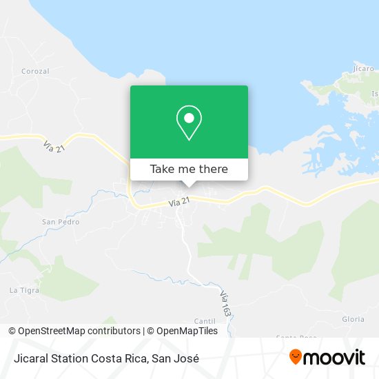 Jicaral Station Costa Rica map