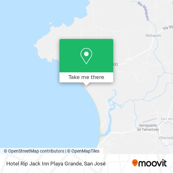 Hotel Rip Jack Inn Playa Grande map