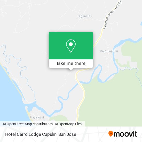 Hotel Cerro Lodge Capulín map