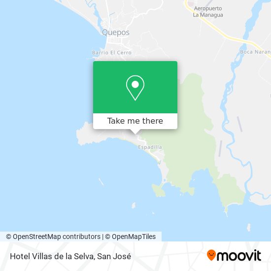 Hotel Villas de la Selva map