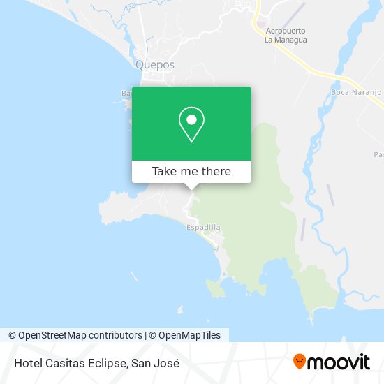 Hotel Casitas Eclipse map