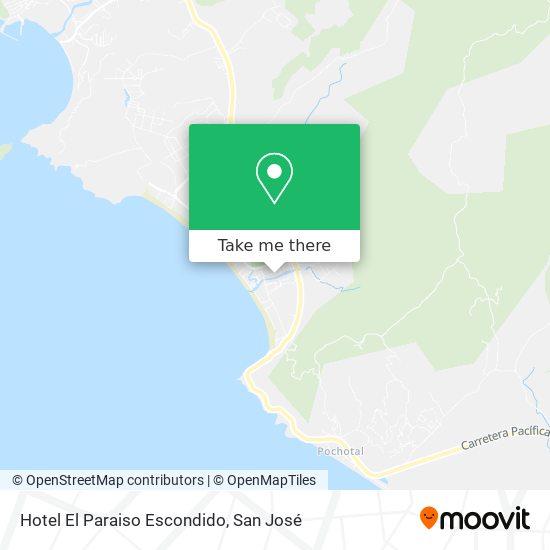 Hotel El Paraiso Escondido map