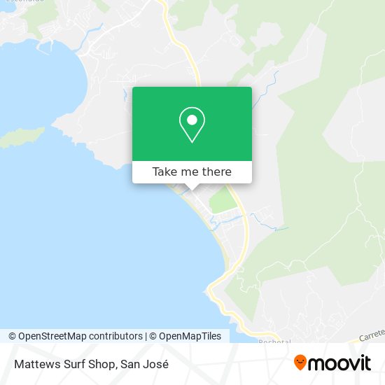 Mapa de Mattews Surf Shop