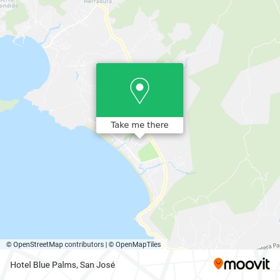 Mapa de Hotel Blue Palms