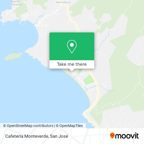 Mapa de Cafetería Monteverde