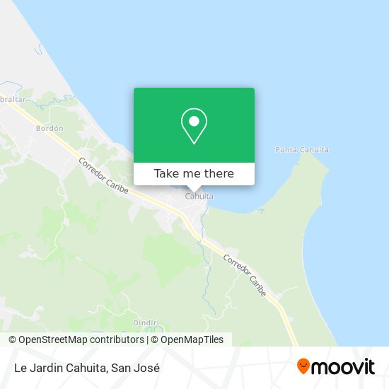 Mapa de Le Jardin Cahuita