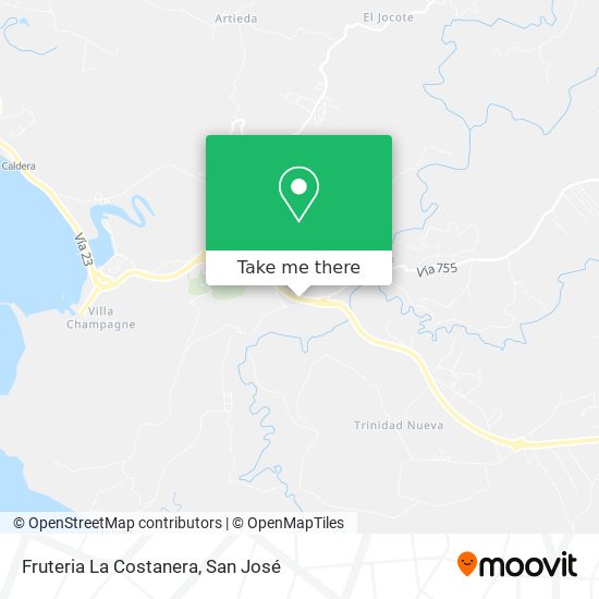 Mapa de Fruteria La Costanera