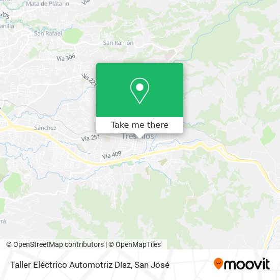 Mapa de Taller Eléctrico Automotriz Díaz