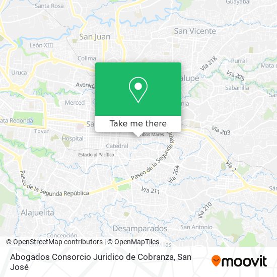 Abogados Consorcio Juridico de Cobranza map