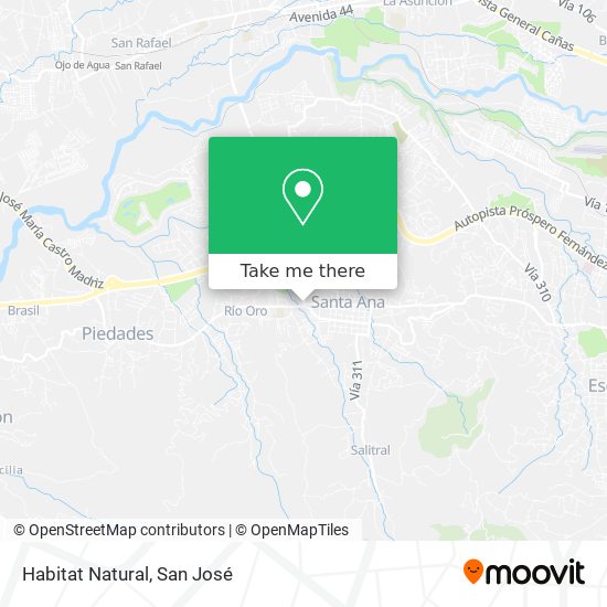 Habitat Natural map