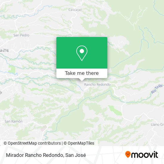 Mirador Rancho Redondo map