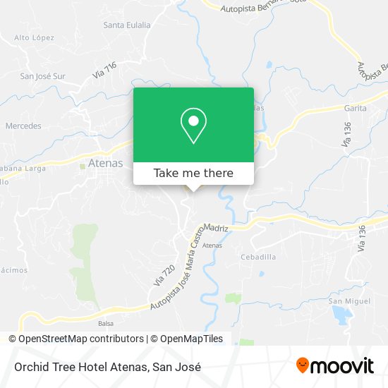 Mapa de Orchid Tree Hotel Atenas