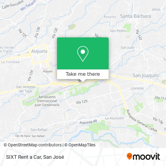 SIXT Rent a Car map