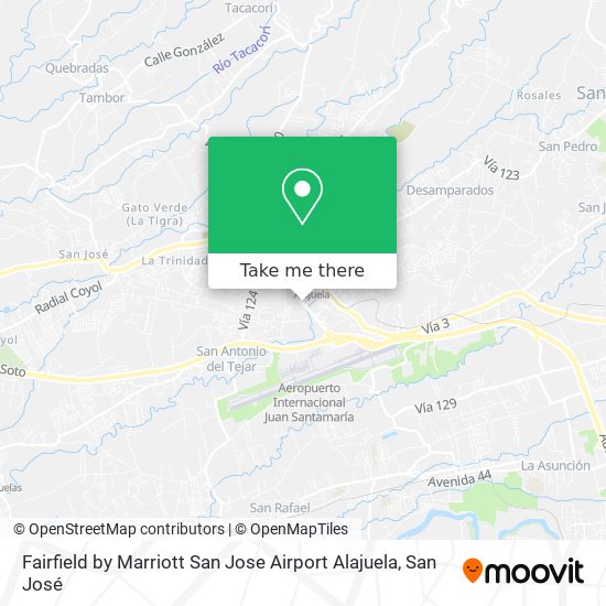 Fairfield by Marriott San Jose Airport Alajuela map