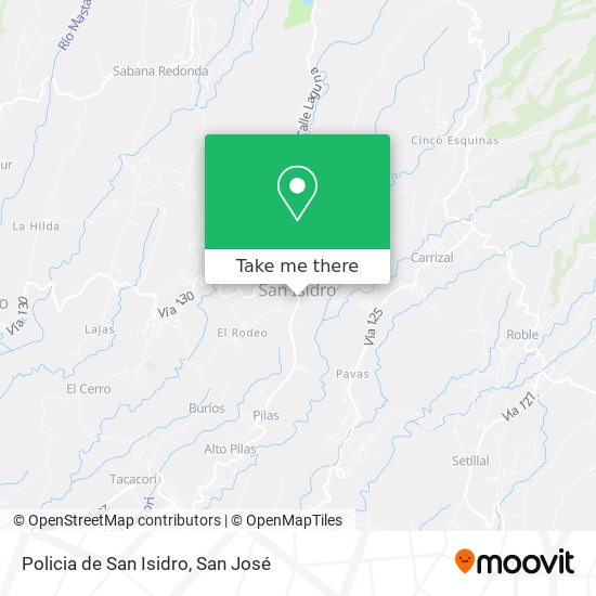 Policia de San Isidro map