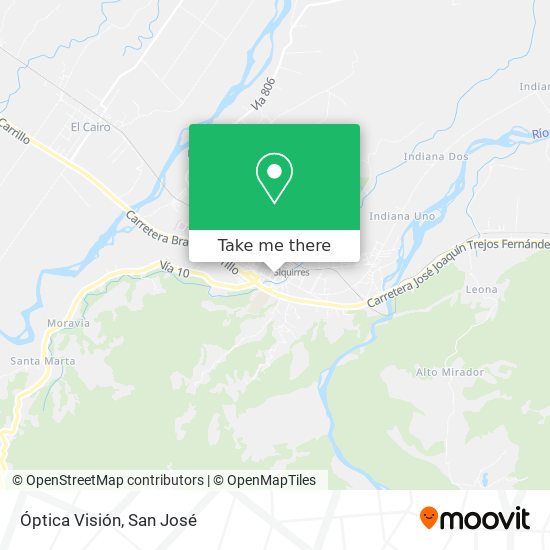 Óptica Visión map