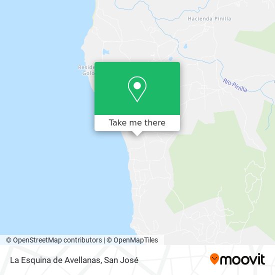 La Esquina de Avellanas map