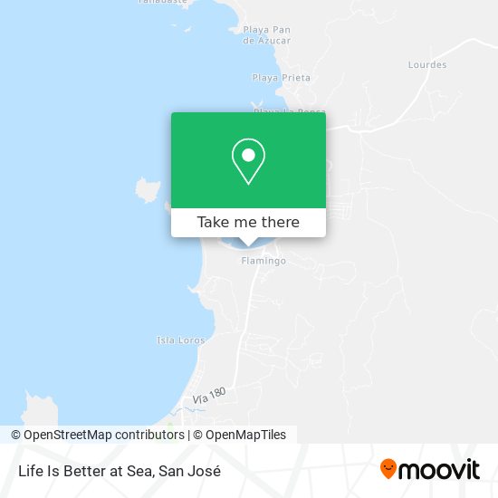 Life Is Better at Sea map