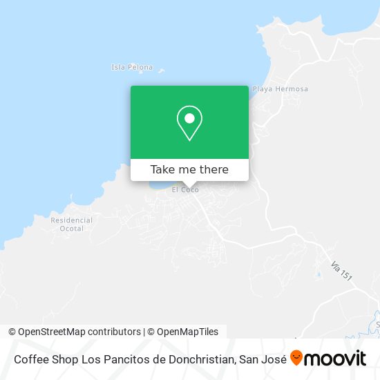 Coffee Shop Los Pancitos de Donchristian map