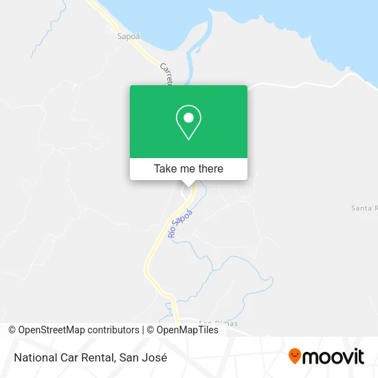 National Car Rental map