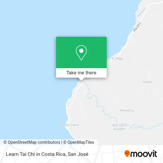 Learn Tai Chi in Costa Rica map