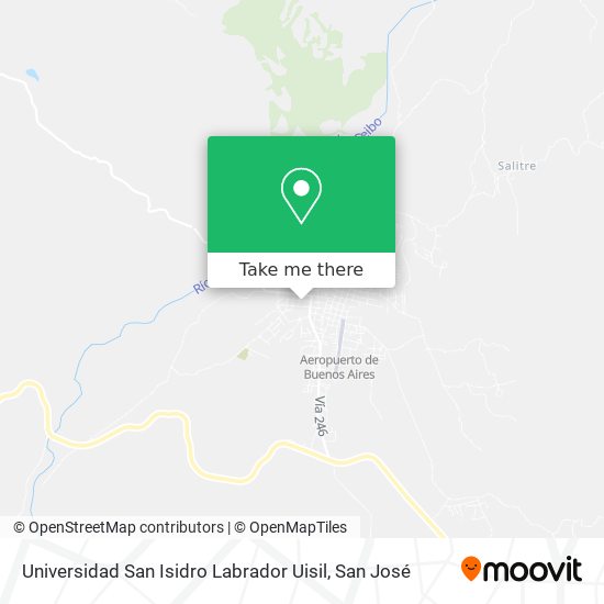 Mapa de Universidad San Isidro Labrador Uisil