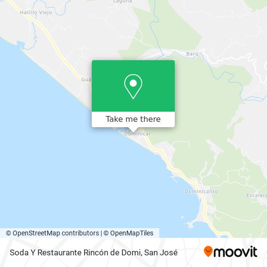 Soda Y Restaurante Rincón de Domi map