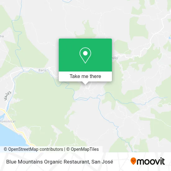Mapa de Blue Mountains Organic Restaurant