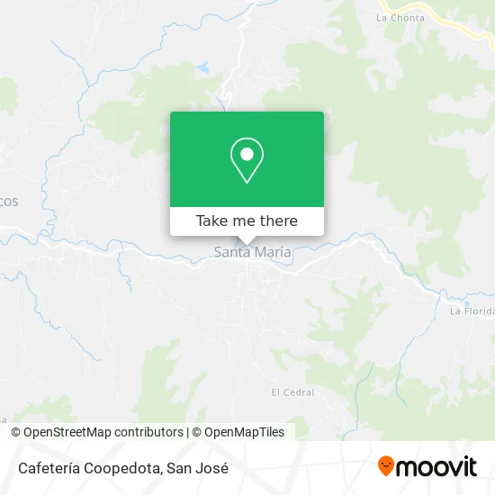 Cafetería Coopedota map