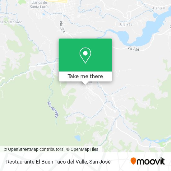 Mapa de Restaurante El Buen Taco del Valle