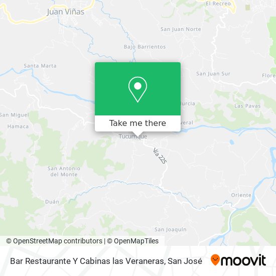 Bar Restaurante Y Cabinas las Veraneras map