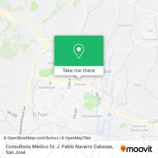 Mapa de Consultorio Médico Dr. J. Pablo Navarro Cabezas