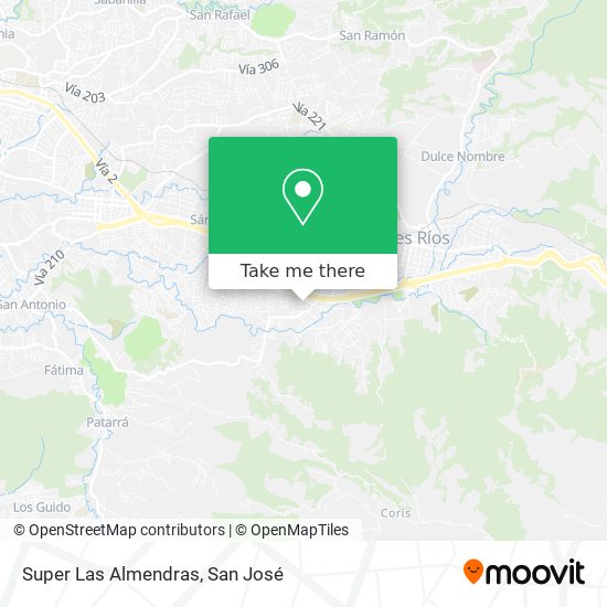 Mapa de Super Las Almendras