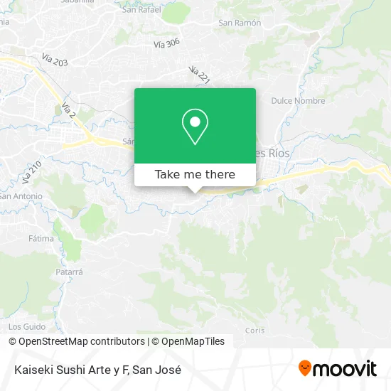 Kaiseki Sushi Arte y F map