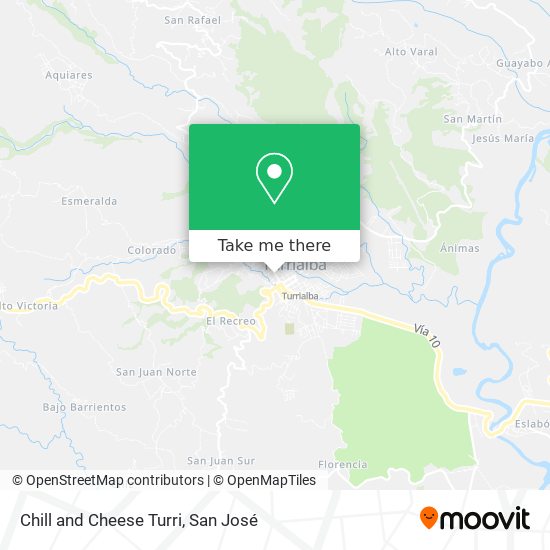 Mapa de Chill and Cheese Turri