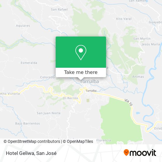 Mapa de Hotel Geliwa