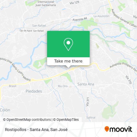 Rostipollos - Santa Ana map