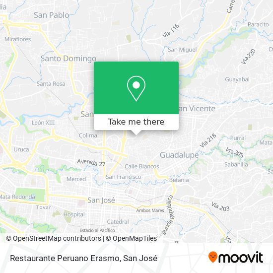 Mapa de Restaurante Peruano Erasmo