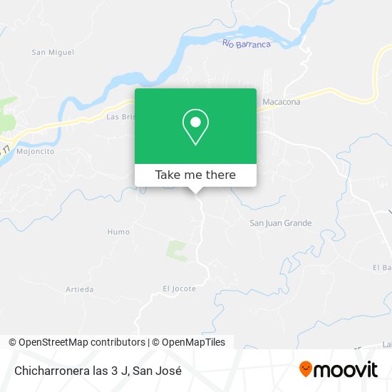 Mapa de Chicharronera las 3 J