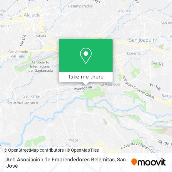 Mapa de Aeb Asociación de Emprendedores Belémitas