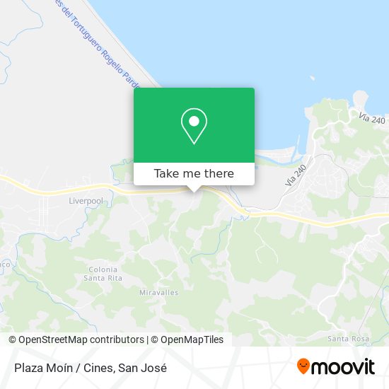 Plaza Moín / Cines map