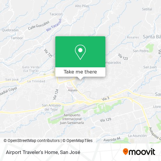 Airport Traveler's Home map