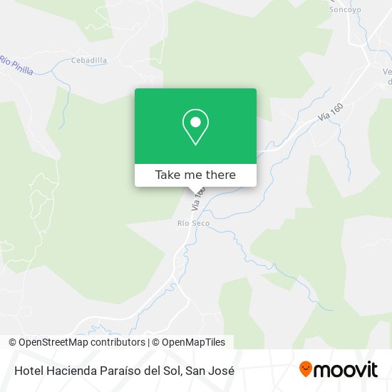 Hotel Hacienda Paraíso del Sol map