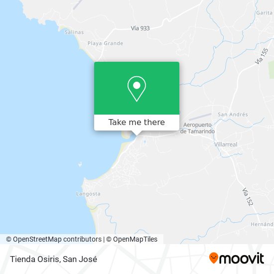 Mapa de Tienda Osiris