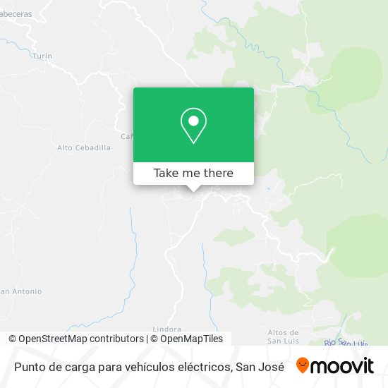 Punto de carga para vehículos eléctricos map