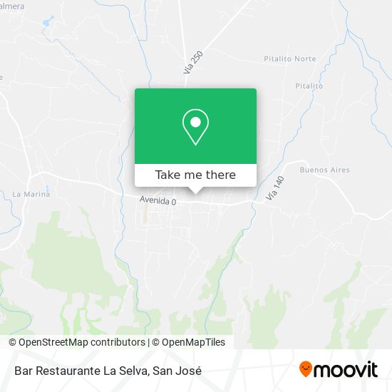 Bar Restaurante La Selva map