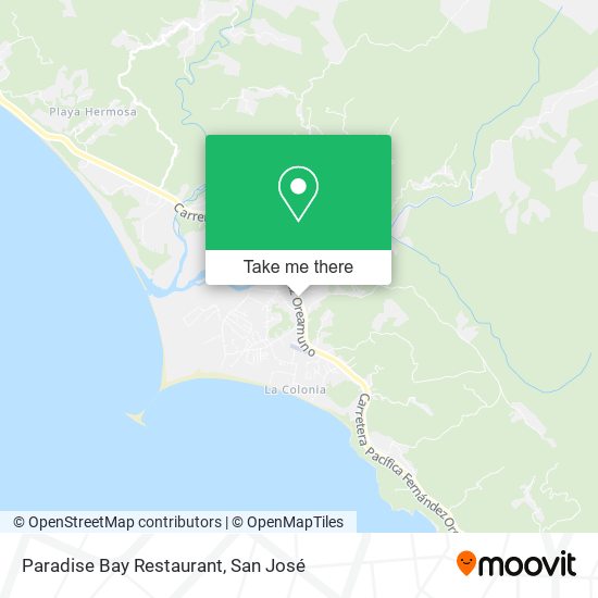 Paradise Bay Restaurant map