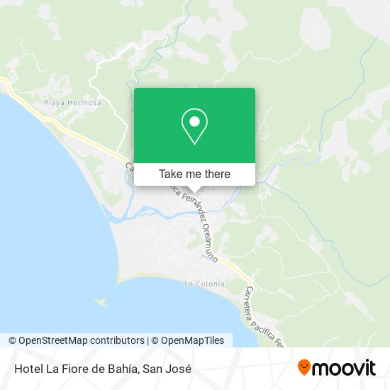 Hotel La Fiore de Bahía map