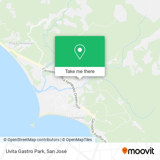 Mapa de Uvita Gastro Park