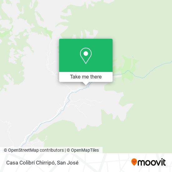Casa Colibrí Chirripó map